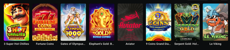 Jogos populares no Leon Casino